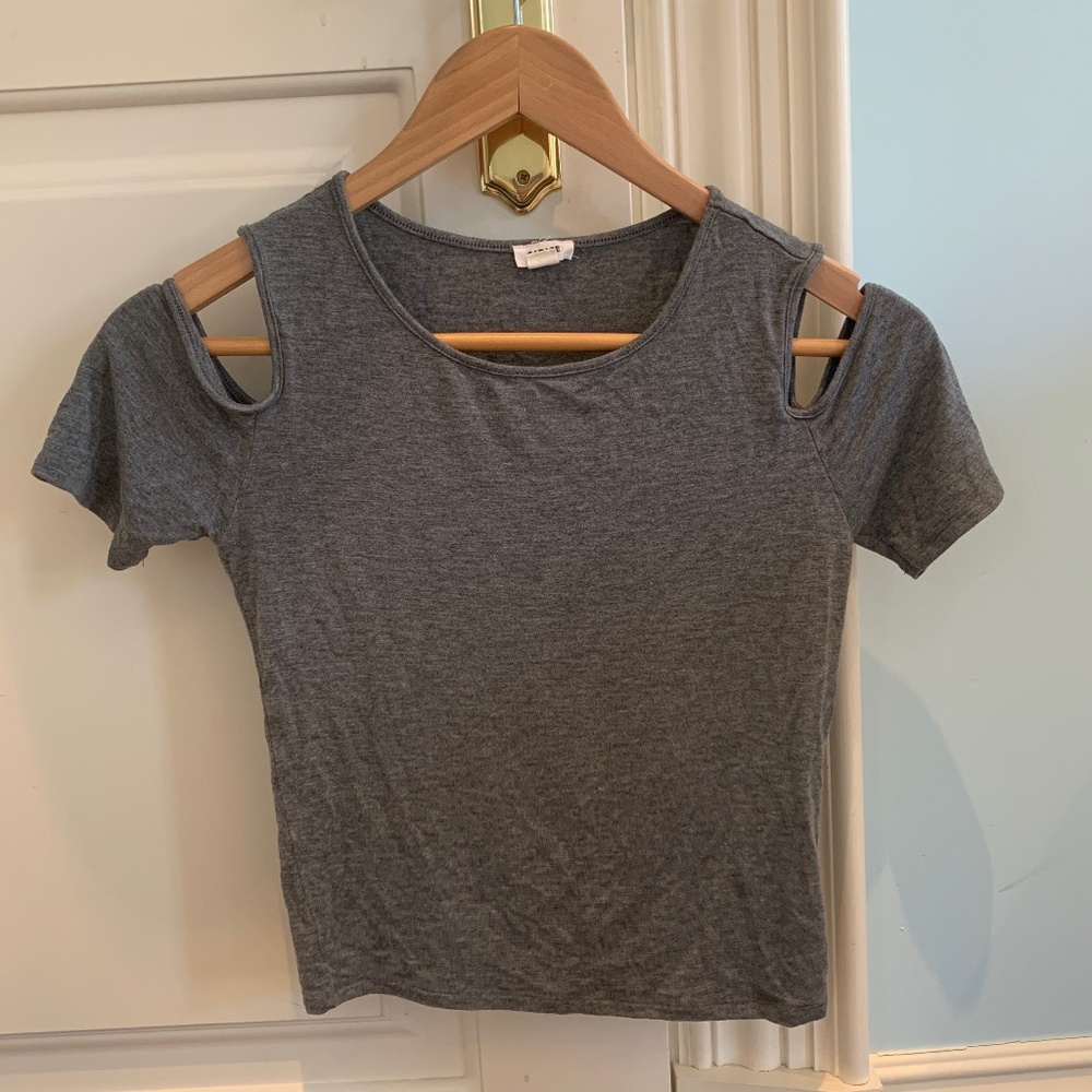Grey Cut Out Tee from Garage